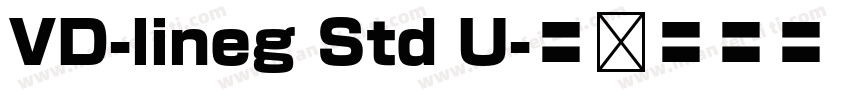 VD-lineg Std U字体转换